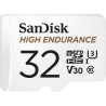 Sandisk high endurance video monitoring for dashcams & home monitoring 32 gb microsdhc memory card + sd adaptor, up to 100 mb/s 