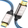 Southlight Câble HDMI 15 m,câble HDMI à fibre 4K@60 Hz,eARC HDR10 4:4 | 21:9, HDCP 2.2/2.3 Dolby,3D,VRR,Ethernet