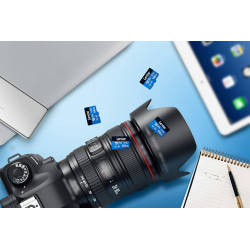 Lexar 633x Carte Micro SD 128 Go, Carte microSDXC UHS-I + Adaptateur SD, Jusqu'à 100 Mo/s en Lecture, A1, C10, U3, V30, Carte TF