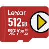 Lexar Play Carte Micro SD 512 Go, Carte microSDXC UHS-I, Jusqu'à 150 Mo/s en Lecture, Carte TF Compatible avec Nintendo Jeux Swi