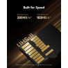 Lexar or carte micro sd 128go, carte mémoire flash microsdxc uhs-ii, carte microsd v60, u3, a1, c10, lecture jusqu'à 280mo/s, po