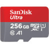 SanDisk Ultra microSDXC UHS-I memory card 256 GB+adapter (for Android smartphones and tablets and MIL cameras, A1, C10, U1, 120 