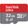 Sandisk ultra 32 gb microsdhc memory card + sd adapter with a1 app performance up to 120 mb/s, class 10, u1, sdsqua4-032g-gn6ma 