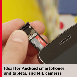 Sandisk ultra 32 gb microsdhc memory card + sd adapter with a1 app performance up to 120 mb/s, class 10, u1, sdsqua4-032g-gn6ma 