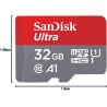 Sandisk ultra 32 gb microsdhc memory card + sd adapter with a1 app performance up to 120 mb/s, class 10, u1, sdsqua4-032g-gn6ma 
