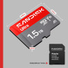 SANDISK Ultra Carte microSDXC UHS-I + SD Adapter, 1.5 to (Vitesses de Transfert Jusqu’à 195 Mo/s, vidéos en Full HD, V10, U1, C1