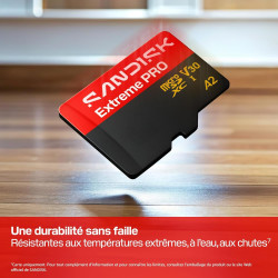 SANDISK Extreme Pro Carte microSD 512 Go, UHS-I + SD Adapter (Jusqu’à 250 Mo/s Vitesses de Lecture et Jusqu’à 170 Mo/s d’écritur