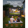 VEVOR Écran de Projection Gonflable Diagonale de 427 cm, Format 16:9, 600D, Lavable, avec Sac de Rangement Portable, Installatio