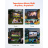 VEVOR Écran de Projection Gonflable Diagonale de 427 cm, Format 16:9, 600D, Lavable, avec Sac de Rangement Portable, Installatio