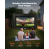 VEVOR Écran de Projection Gonflable Diagonale de 427 cm, Format 16:9, en 600D Lavable, avec Sac de Rangement, Installation Facil