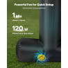 VEVOR Écran de Projection Gonflable Diagonale de 457 cm, Format 16:9, 600D, Lavable, avec Sac de Rangement Portable, Installatio