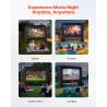 VEVOR Écran de Projection Gonflable Diagonale de 457 cm, Format 16:9, 600D, Lavable, avec Sac de Rangement Portable, Installatio