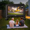 VEVOR Écran de Projection Gonflable Diagonale de 457 cm, Format 16:9, 600D, Lavable, avec Sac de Rangement Portable, Installatio