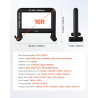 VEVOR Écran de Projection Gonflable Diagonale de 488 cm, Format 16:9, 600D, Lavable, avec Sac de Rangement Portable, Installatio