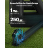 VEVOR Écran de Projection Gonflable Diagonale de 488 cm, Format 16:9, en 600D Lavable, avec Sac de Rangement Portable, Installat