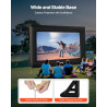 VEVOR Écran de Projection Gonflable Diagonale de 488 cm, Format 16:9, en 600D Lavable, avec Sac de Rangement Portable, Installat