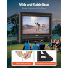 VEVOR Écran de Projection Gonflable Diagonale de 549 cm, Format 16:9, 600D, Lavable, avec Sac de Rangement Portable, Installatio