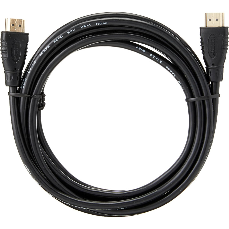PremiumCord Câble HDMI Haut Débit 4K M/M, 10,2 Gbit/s Avec Ethernet, Compatible Vidéo 4K@30 Hz, Full HD 1080p, Deep Color, 3D, A