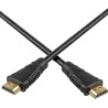 PremiumCord Câble HDMI Haut Débit 4K M/M, 10,2 Gbit/s Avec Ethernet, Compatible Vidéo 4K@30 Hz, Full HD 1080p, Deep Color, 3D, A