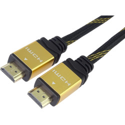 PremiumCord Câble HDMI Haut Débit 4K M/M, 10,2 Gbit/s avec Ethernet, Compatible Vidéo 4K@30 Hz, Full HD 1080p, Deep Color, 3D, A