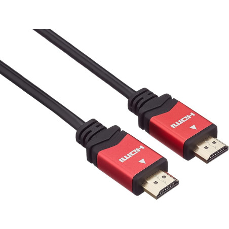 PremiumCord Câble HDMI Haut Débit 4K M/M, 10,2 Gbit/s avec Ethernet, Compatible Vidéo 4K@30 Hz, Full HD 1080p, Deep Color, 3D, A