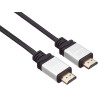 PremiumCord Câble HDMI Haut Débit 4K M/M, 10,2 Gbit/s avec Ethernet, Compatible Vidéo 4K@30 Hz, Full HD 1080p, Deep Color, 3D, A