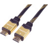 PremiumCord Câble HDMI Haut Débit 4K M/M, 10,2 Gbit/s Avec Ethernet, Compatible Vidéo 4K@30 Hz, Full HD 1080p, Deep Color, 3D, A