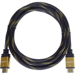 PremiumCord Câble HDMI Haut Débit 4K M/M, 10,2 Gbit/s avec Ethernet, Compatible Vidéo 4K@30 Hz, Full HD 1080p, Deep Color, 3D, A
