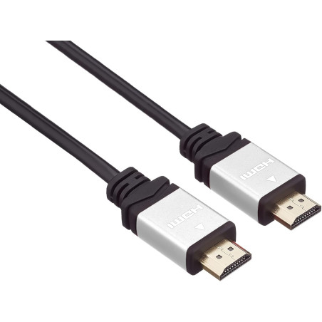 PremiumCord Câble HDMI Haut Débit 4K M/M, 10,2 Gbit/s avec Ethernet, Compatible Vidéo 4K@30 Hz, Full HD 1080p, Deep Color, 3D, A