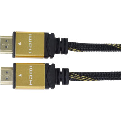 PremiumCord Câble HDMI Haut Débit 4K M/M, 10,2 Gbit/s avec Ethernet, Compatible avec Vidéo 4K@30 Hz, Full HD 1080p, Deep Color, 