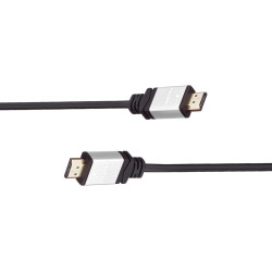 PremiumCord Câble HDMI Haut Débit 4K M/M, 10,2 Gbit/s avec Ethernet, Compatible Vidéo 4K@30 Hz, Full HD 1080p, Deep Color, 3D, A