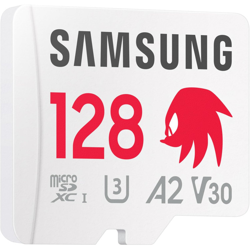 Samsung Carte mémoire microSDXC Sonic Pro Plus, Interface UHS-I, 128 Go, Vitesse de Lecture jusqu'à 180 Mo/s, Toujours Plus de V