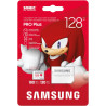 Samsung Carte mémoire microSDXC Sonic Pro Plus, Interface UHS-I, 128 Go, Vitesse de Lecture jusqu'à 180 Mo/s, Toujours Plus de V