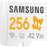 Samsung Carte mémoire microSDXC Sonic Pro Plus, Interface UHS-I, 256 Go, Vitesse de Lecture jusqu'à 180 Mo/s, Toujours Plus de V