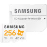 Samsung Carte mémoire microSDXC Sonic Pro Plus, Interface UHS-I, 256 Go, Vitesse de Lecture jusqu'à 180 Mo/s, Toujours Plus de V