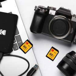 Kodak - Carte SD 32 Go UHS-I U1 V10 SDHC/XC - Carte Mémoire - Vitesse de Lecture 85MB/s Max - Vitesse d'Écriture 25MB/s Max - St