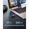 Carte mémoire microSDXC UHS-I CT100 64 Go avec Adaptateur – Jusqu’à 100 Mo/s, C10, U1, V10, Full HD, A1, pour Smartphones, table