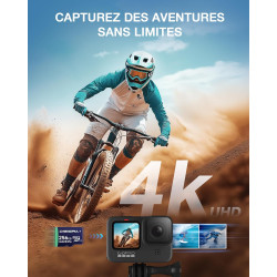 Carte mémoire microSDXC UHS-I CT100 256 Go avec Adaptateur – Jusqu’à 100 Mo/s, C10, U3, V30, Full HD, A2, pour Smartphones, tabl