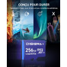 Carte mémoire microSDXC UHS-I LT100 256 Go avec Adaptateur – Jusqu’à 170 Mo/s, C10, U3, V30, 4K, A2, pour Smartphones, tablettes