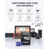 Carte mémoire microSDXC UHS-I LT100 512 Go avec Adaptateur – Jusqu’à 170 Mo/s, C10, U3, V30, 4K, A2, pour Smartphones, tablettes