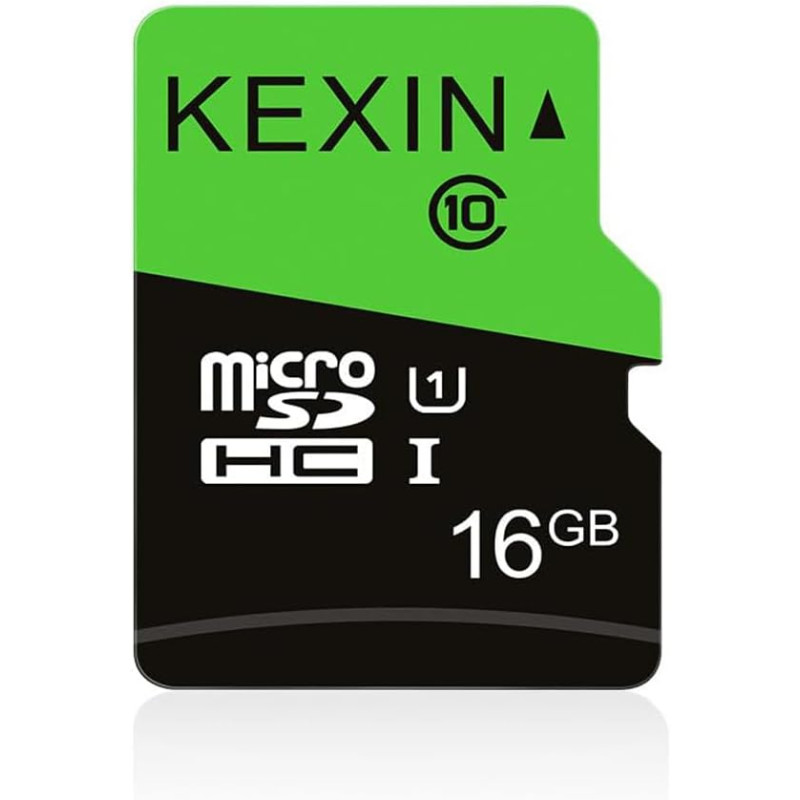 KEXIN Carte Micro SD 16 Go microSDHC UHS-I Classe 10 A1 U1 Mini SD Carte mémoire pour Smartphone, Tablette, Appareil Photo