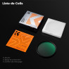 K&F CONCEPT Filtre UV 95mm Filtre de Protection et Chiffons de Nettoyage en Microfibre Multi-Couches avec Revêtement pour Object