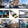 8K câble HDMI 1m, câble HDMI haute vitesse 48Gbps 8K@60Hz 4K@120Hz, HDCP 2.2 & 2.3, DTS:X, HDR 10 Compatible avec Roku TV/eARC/3