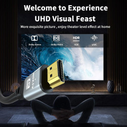 Câble HDMI 2.0 Haute Vitesse 7M - 4K@60Hz 18Gbps, Ultra HD, Ethernet, Audio Retour, Vidéo 1080p, 3D, Arc, HDR - Compatible Xbox,