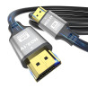 8K câble HDMI 0.5m, câble HDMI haute vitesse 48Gbps 8K@60Hz 4K@120Hz, HDCP 2.2 & 2.3, DTS:X, HDR 10 Compatible avec Roku TV/eARC