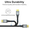 8K câble HDMI 0.5m, câble HDMI haute vitesse 48Gbps 8K@60Hz 4K@120Hz, HDCP 2.2 & 2.3, DTS:X, HDR 10 Compatible avec Roku TV/eARC