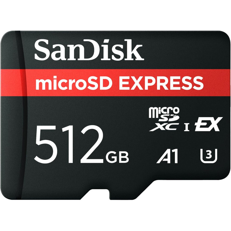 SANDISK Express Carte microSD 512 Go, Fonctionne avec la Console Nintendo Switch 2 (Jusqu’à 880 Mo/s en Lecture, Jusqu’à 650 Mo/
