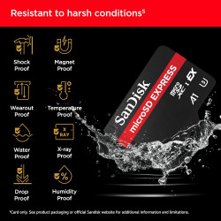 SANDISK Express Carte microSD 512 Go, Fonctionne avec la Console Nintendo Switch 2 (Jusqu’à 880 Mo/s en Lecture, Jusqu’à 650 Mo/