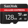 SanDisk MicroSD Express, 128 Go Carte, Vitesse de Lecture/Écriture Jusqu'à 880/480 Mo/s, 4,4 Fois Plus Rapide Que Nos Cartes Cla