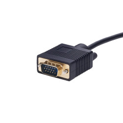 Amazon Basics Câble HDMI (source) vers (affichage) VGA - NON bidirectionnel - plaqué or, 6 feet, noir